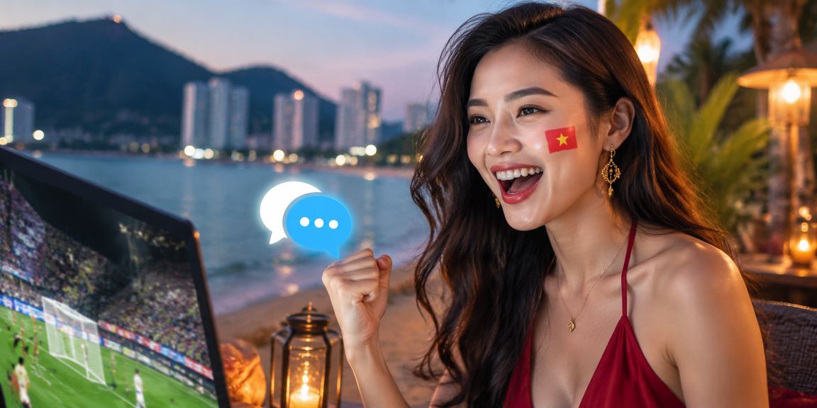 Bãi biển Côn Đảo với cảnh cá cược thể thao điện tử